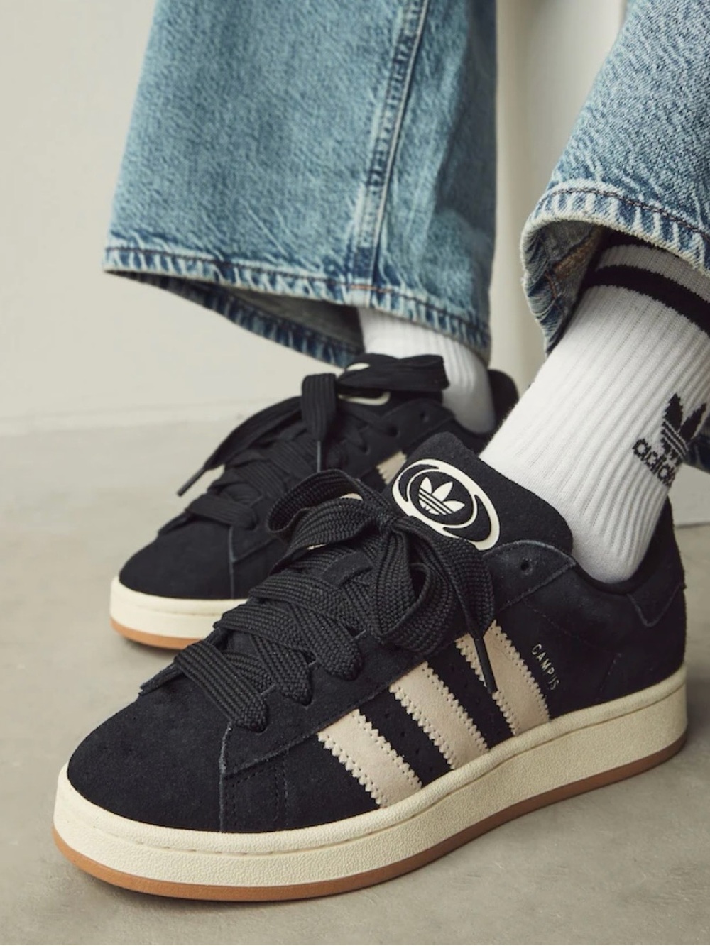 Adidas Campus 00s Core Black Gum Shoes Youth Size 3 Women Size 4.5 JI4331
